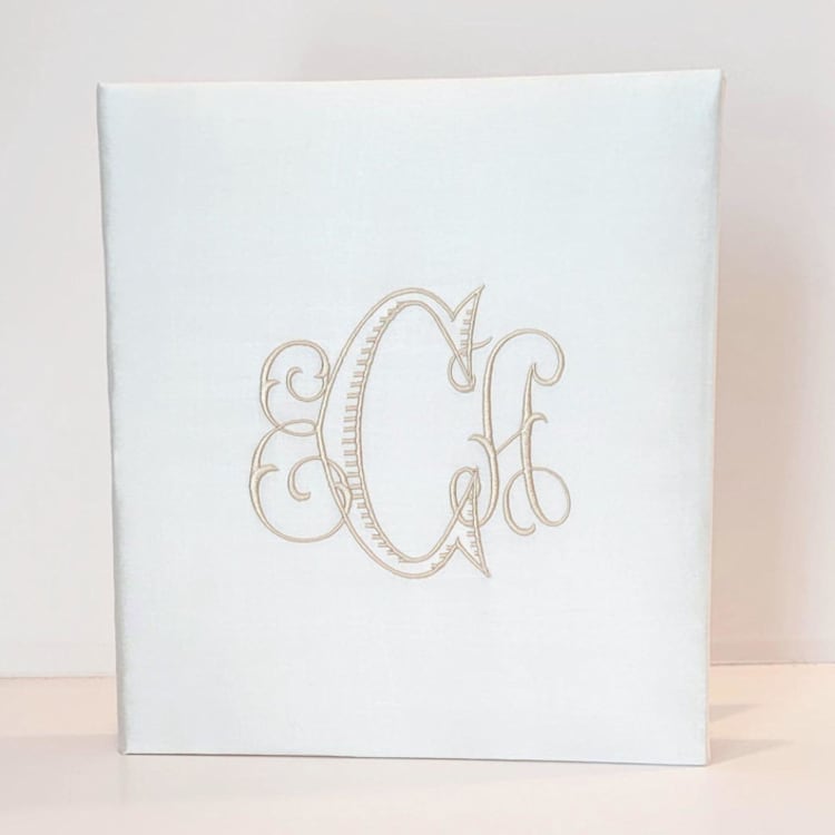 "Wedding Memory Book — Ivory Silk" - Wedding Albums and Scrapbooks in white by Annie May