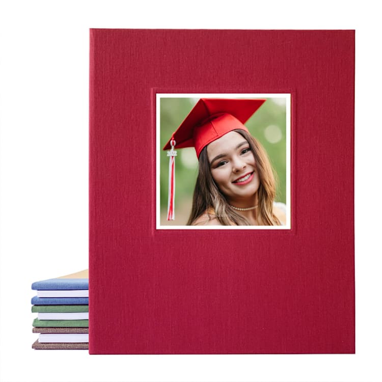 "Graduation Scrapbook & Photo Album | Your Photo On Cover | Variety of Colors" - Wedding Albums and Scrapbooks in multicolorassorted-colors by Transient Books