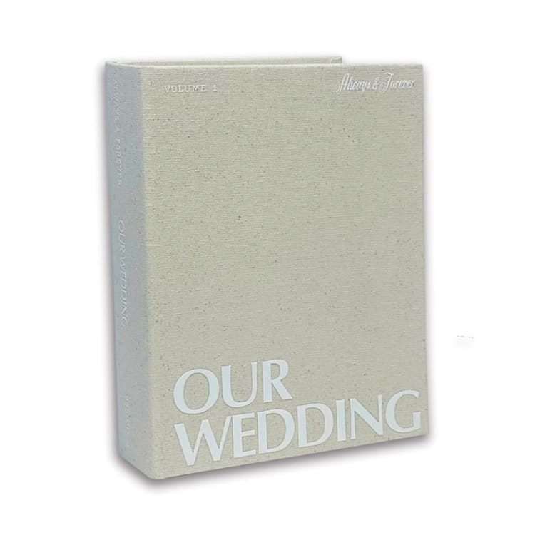 "Wedding Photo Album in classic linen" - Wedding Albums and Scrapbooks in beige by The Ceremony Club