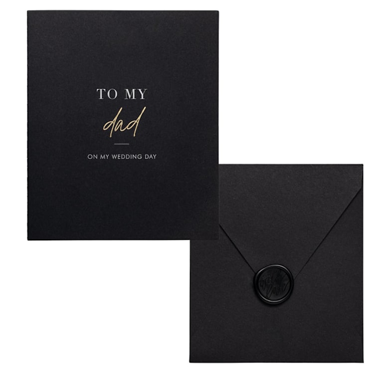 "Parent Greeting Card- Dad" - Bridesmaid Gifts in white by Plan Chicly