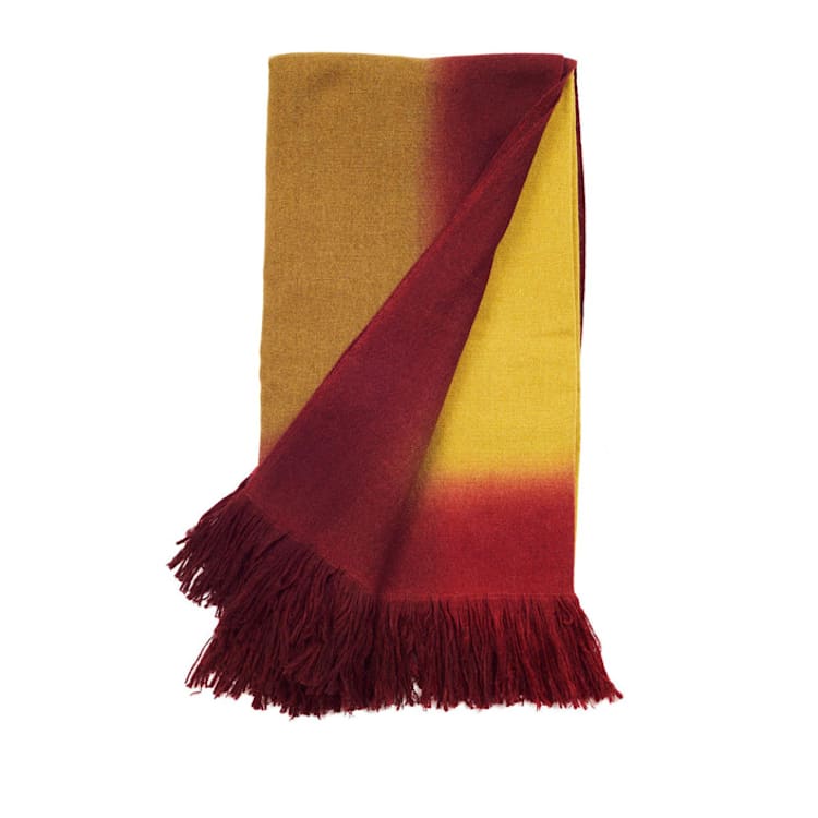 "Marigold Throw" - Blankets and Throws in orange by Anjali Purohit