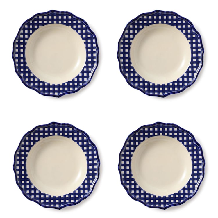 "Beatrix 9.2'' Pasta Bowl Set of 4" - Dining Bowls in blue by Maison Madison