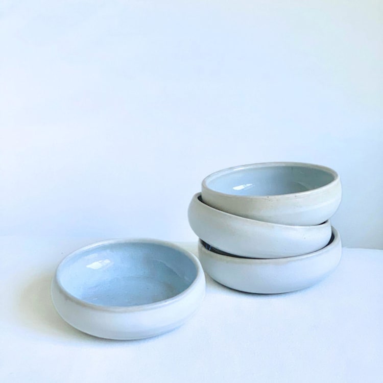 "Lagoon Bowls" - Dining Bowls in white by Cloude Made