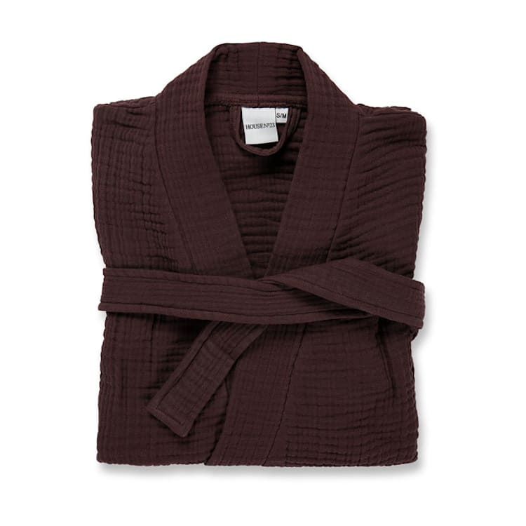 "Alaia Robe - Wine (S/M)" - Bath Robes in red by HOUSE NO.23