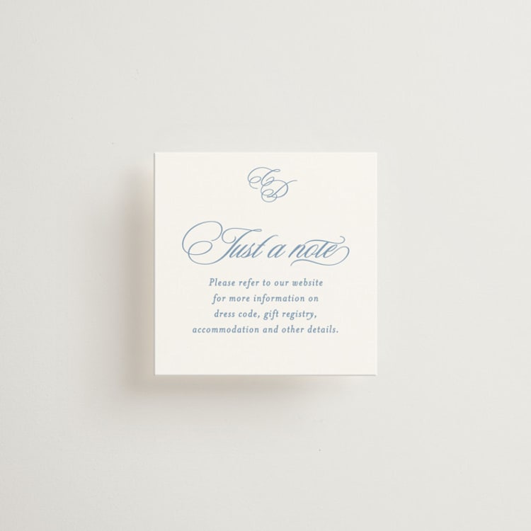 "Aristocratic" - Mini Enclosure Cards in Sky by Creo Study - Front
