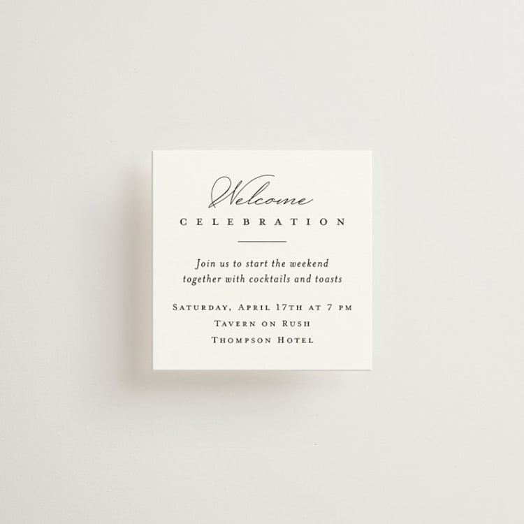 "Overlapping" - Mini Enclosure Cards in Noir by Amy Kross - Front