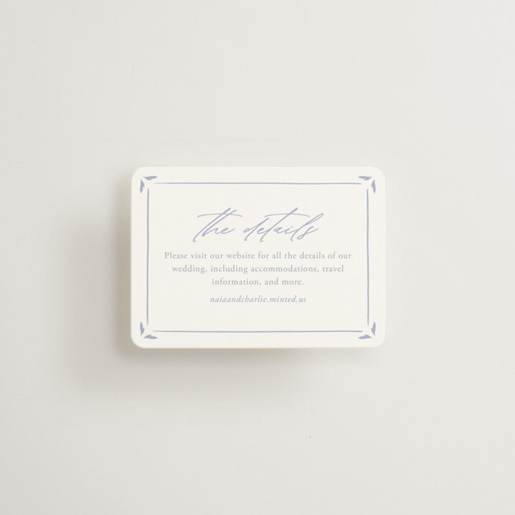 "Ocean Dreams" - Mini Enclosure Cards in Pale Cerulean by Sabrin Deirani - Front