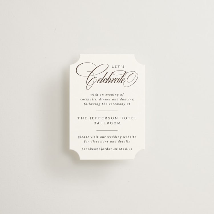 "Side by Side" - Mini Enclosure Cards in Tuxedo by Orasie - Front