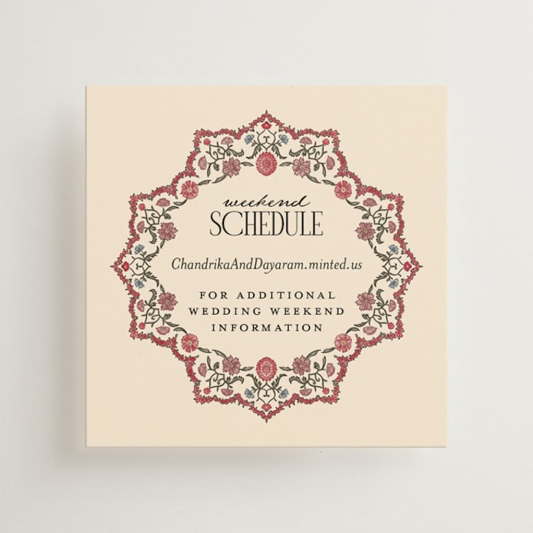 "Tapestry" - Mini Enclosure Cards in Almond by Jenna Holcomb - Front
