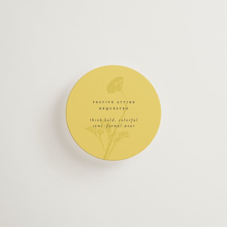"Bloom" - Mini Enclosure Cards in Island Citrus by Morgan Kendall - Front