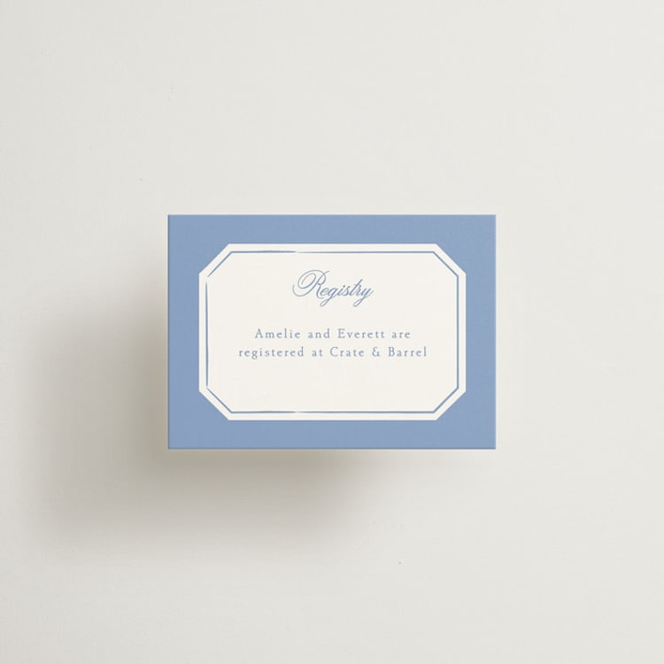 "Constance" - Mini Enclosure Cards in Sky by Robert and Stella - Front