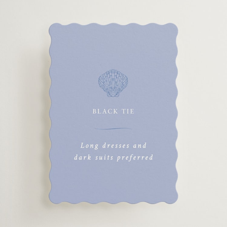 "Amalfi Blue" - Mini Enclosure Cards in Blue Mist by Design Lotus - Front
