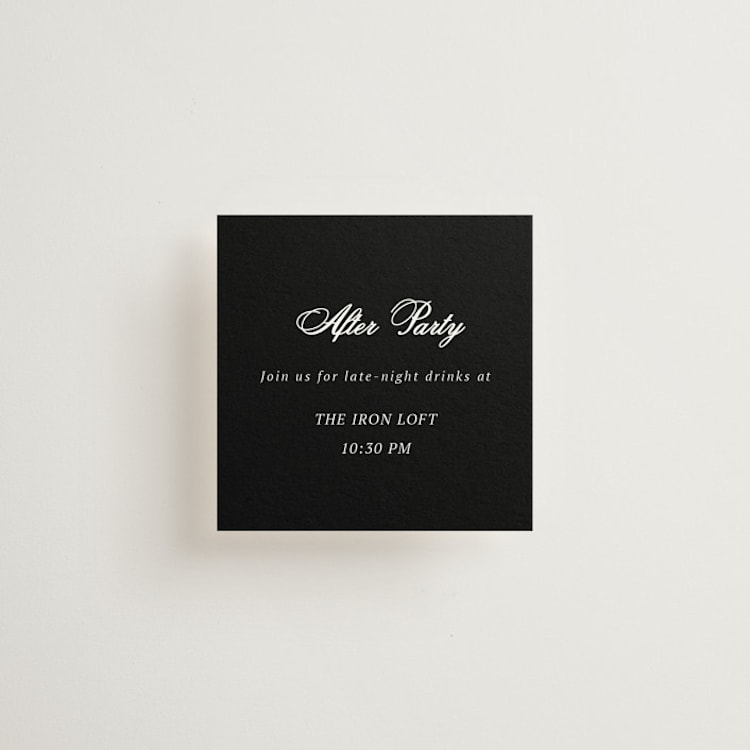 "Chic Union" - Mini Enclosure Cards in Mystic Raven by Cass Loh - Front