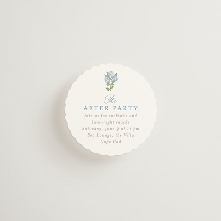 "Pillowy border" - Mini Enclosure Cards in Ocean by Creo Study - Front