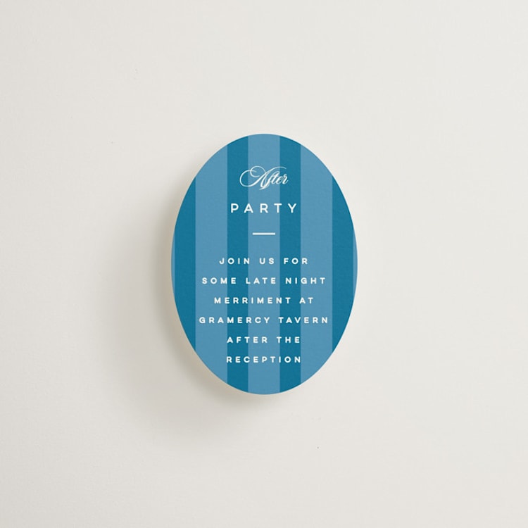 "The Emma" - Mini Enclosure Cards in Cerulean by Kristie Kern - Front