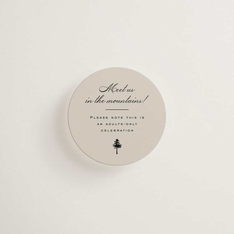 "Aspen Knoll" - Mini Enclosure Cards in Cotton by Amy Kross - Front
