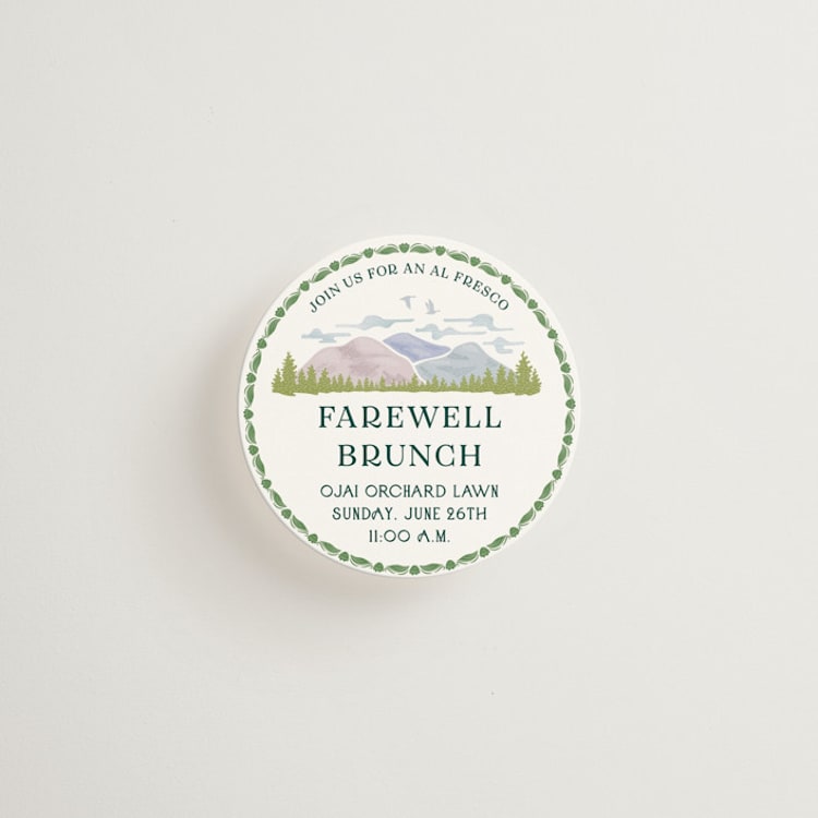 "River Valley" - Mini Enclosure Cards in Pine by Paper Sun Studio - Front