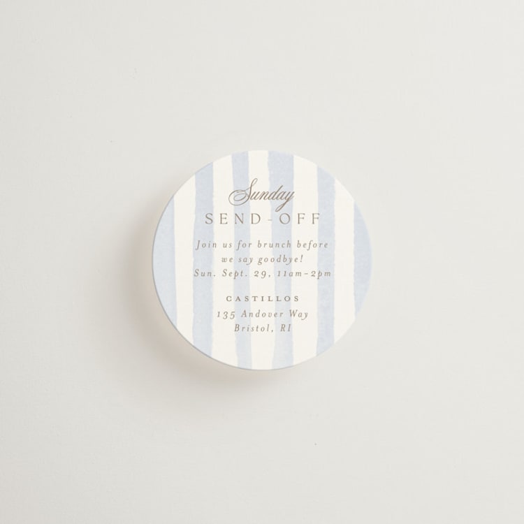 "Bristol" - Mini Enclosure Cards in Aqua by Jennifer Wick - Front