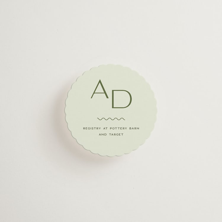"Swoon" - Mini Enclosure Cards in Lemongrass by Sam Dubeau - Front