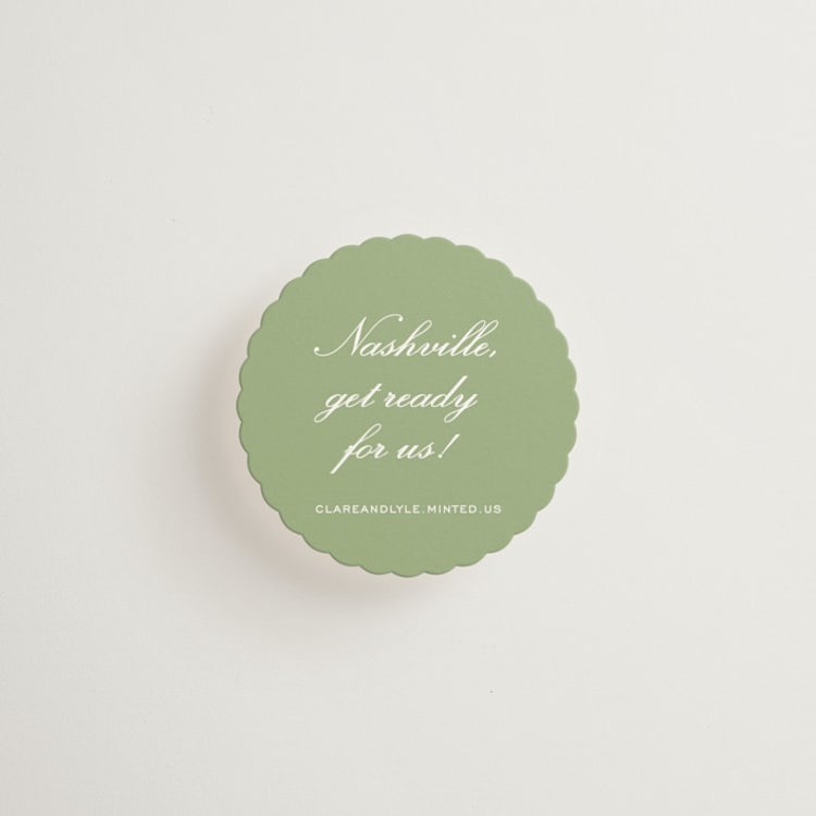 "montgomery" - Mini Enclosure Cards in Mint by Sara Hicks Malone - Front