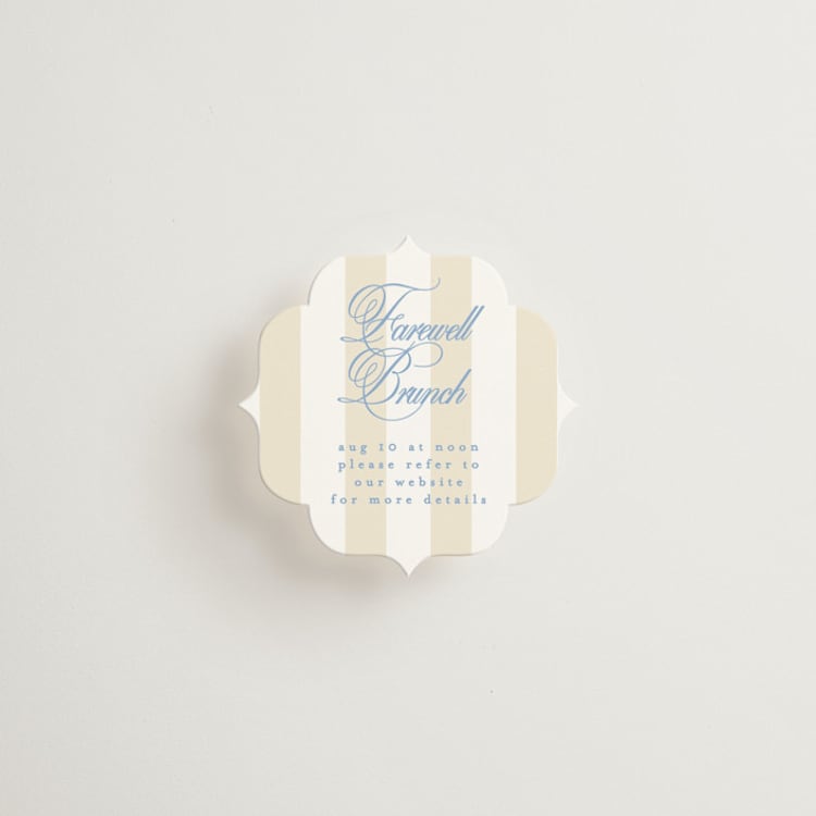 "Patterned florals" - Mini Enclosure Cards in Powder by Creo Study - Front