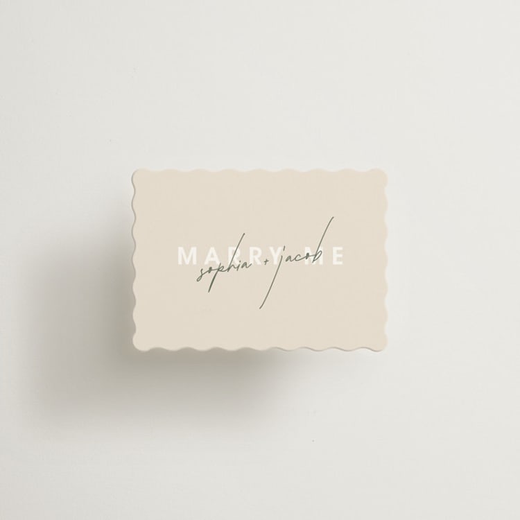 "True North" - Mini Enclosure Cards in Olive You More by Design Lotus - Front