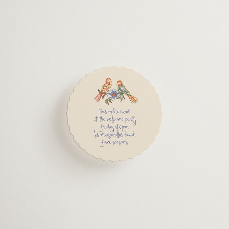 "Artisan Wedding" - Mini Enclosure Cards in Sea by Chris Griffith - Front