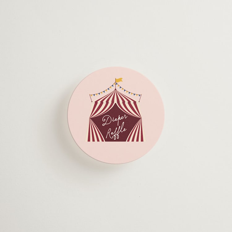"Circus" - Mini Enclosure Cards in Blush by Sherley Ferreira - Front