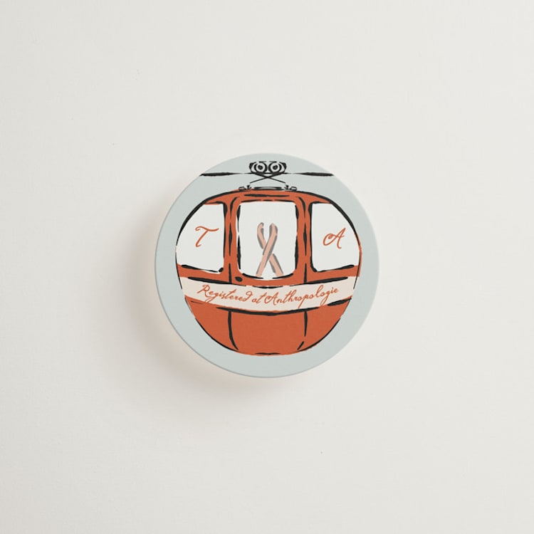 "Apres Ski" - Mini Enclosure Cards in Aspen by Claudia Orengo - Front