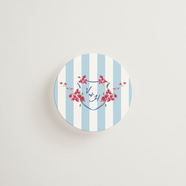 "Riviera Monogram" - Mini Enclosure Cards in Coastal by Tamara Hilje - Front