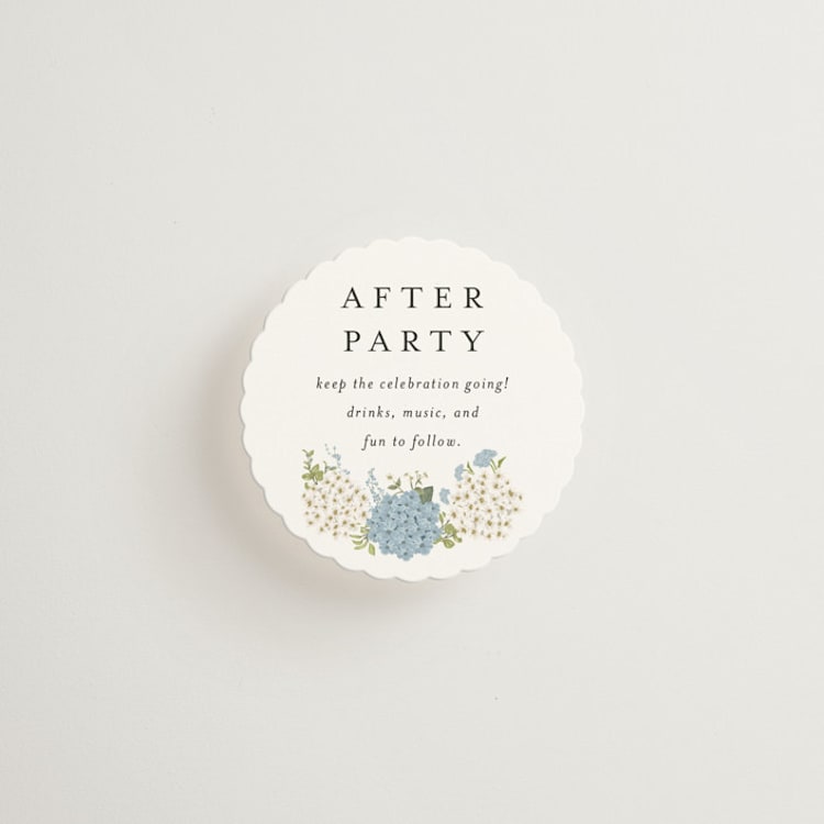 "Wedgewood" - Mini Enclosure Cards in Cerulean by Susan Moyal - Front