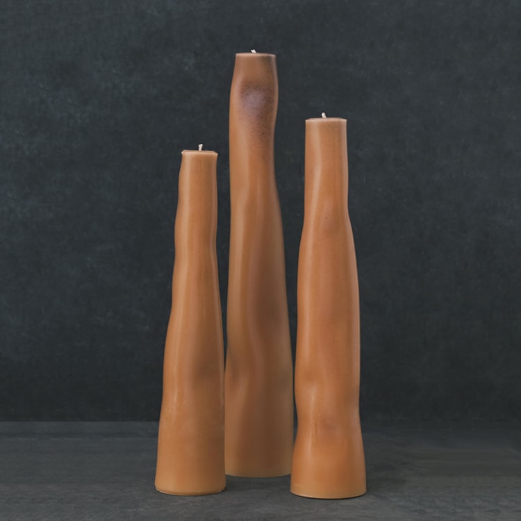 "Blush Wobble Set" - Candles and Holders in pink by Danielle Gaito