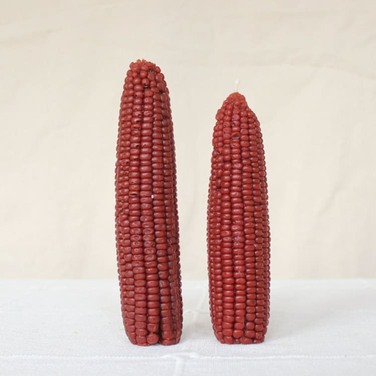 Chestnut - Corn Beeswax Candle Set by Happy Organics