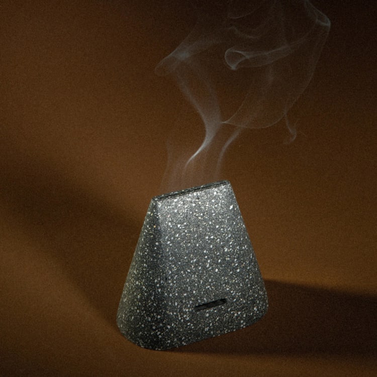 "Humo Lineal - Handmade Incense Diffuser" - Candles and Holders in black by Algo Studio
