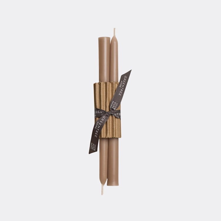 "10" Everyday Tapers 100% Beeswax - Moondust" - Candles and Holders in gray by Jessie Green