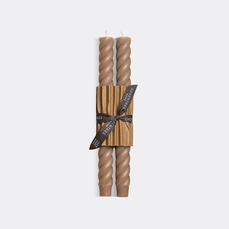 "Rope Taper Candles 100% Beeswax -Moondust" - Candles and Holders in gray by Jessie Green