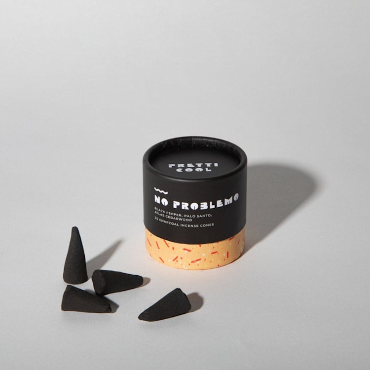 "Incense Cones - No Problemo" - Candles and Holders in black by Pretti.Cool