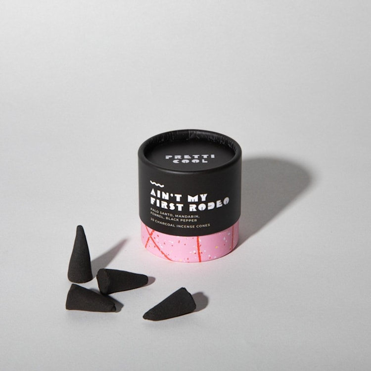 "Incense Cones - Ain't My First Rodeo" - Candles and Holders in black by Pretti.Cool