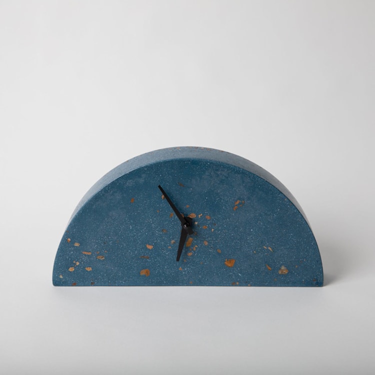"Mantle Clock: Cobalt Terrazzo" - Clocks in blue by Pretti.Cool