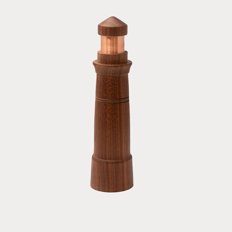 "Modern Lighthouse Limited Edition" - Decorative Object in brown by Ann Nygard