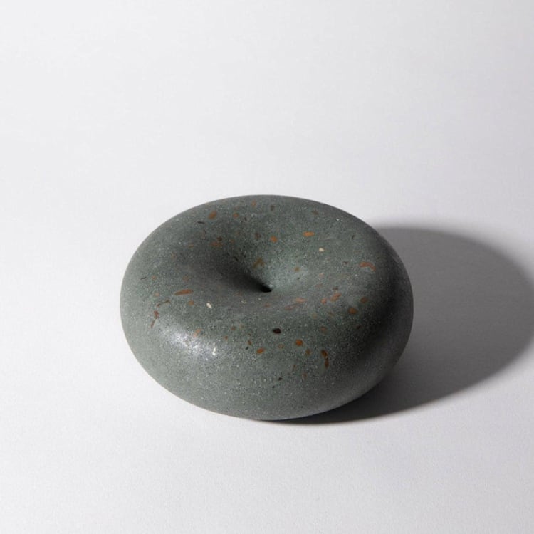 "Bubble Incense Holder - Dark Green Terrazzo" - Decorative Object in green by Pretti.Cool