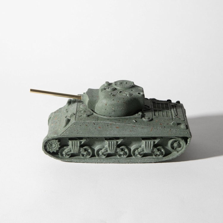 "The Tank - Dark Green Terrazzo" - Decorative Object in green by Pretti.Cool
