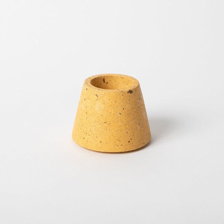 "Matchstick Holder - Marigold Terrazzo" - Decorative Object in yellow by Pretti.Cool