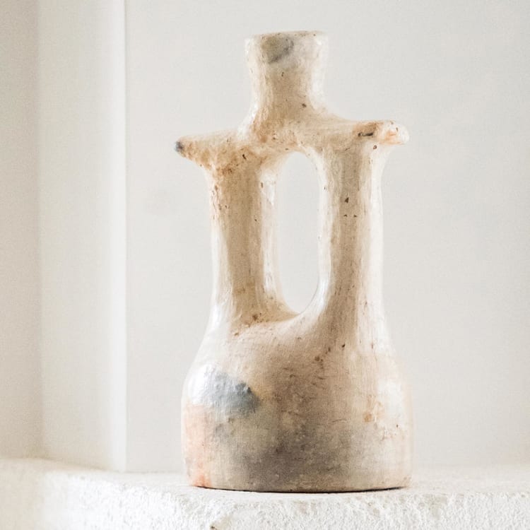 "TANIT NATURAL" - Decorative Object in beige by Jana Mistrik