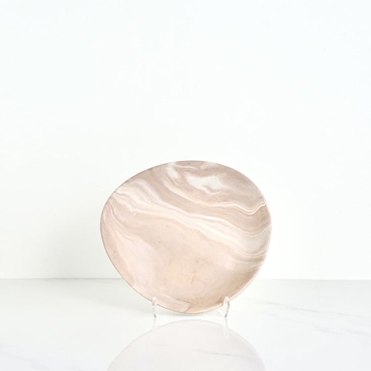 "Clamshell Catchall Tray - Terracotta" - Decorative Object in brown by Tina Huang