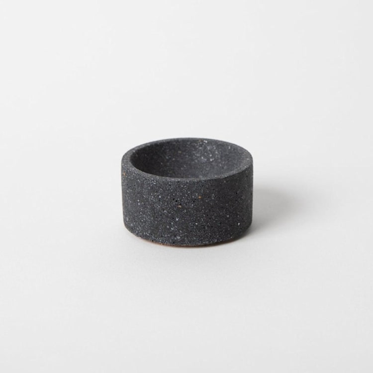 "Round Incense Holder - Black Terrazzo" - Decorative Object in black by Pretti.Cool