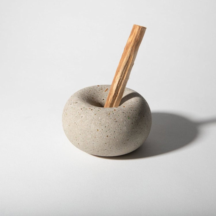 "Palo Santo Holder - Natural Terrazzo" - Decorative Object in natural by Pretti.Cool