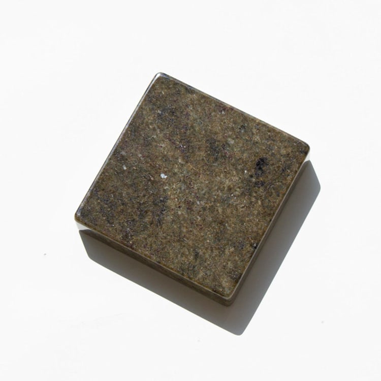 "Marble Pedestal (ITALIAN MOSS)" - Decorative Object in brown by the parmatile shop