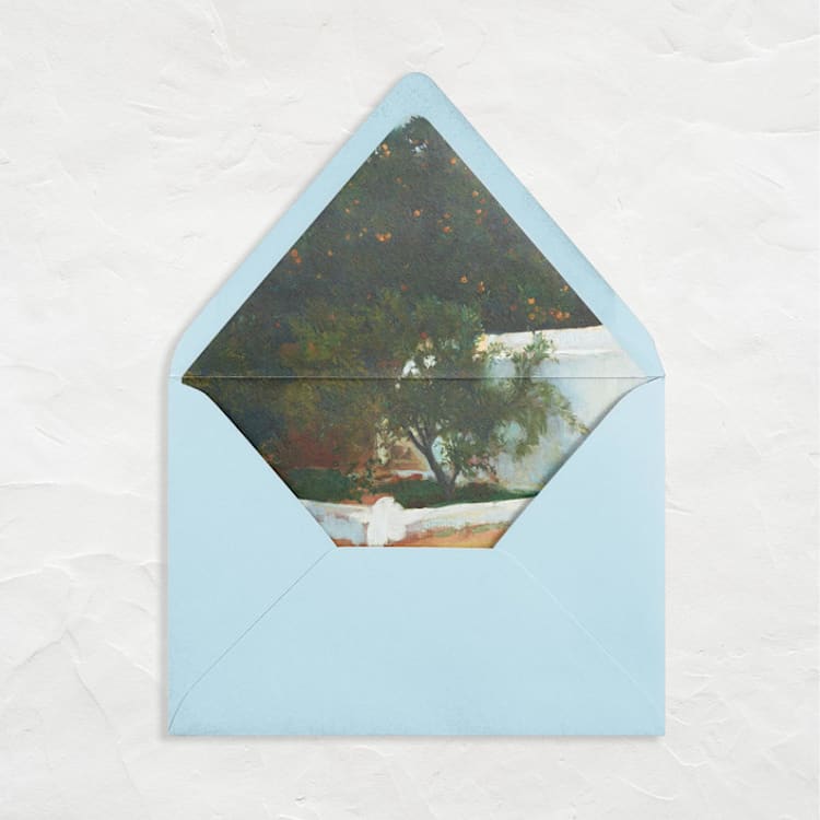 "A7 Fine Art Envelope Liners // Citrus Estate (Set of 25)" - Envelope Liners in green by Clover and Lamb