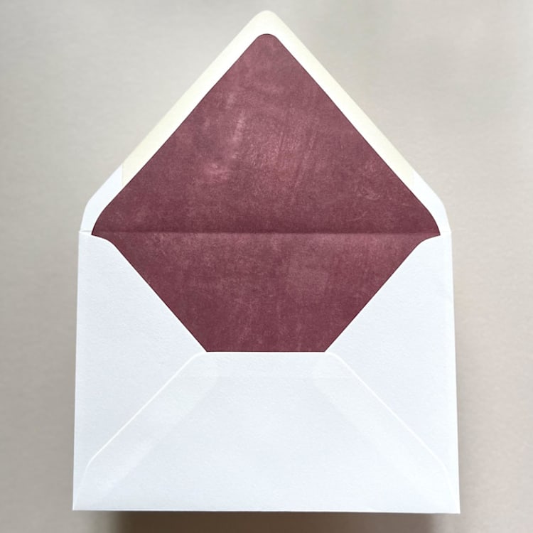 "A7 Envelope Liners Fresco Texture in Ruby Red for Euro Flap Envelopes | Pack of 10" - Envelope Liners in red by Renée Stramel
